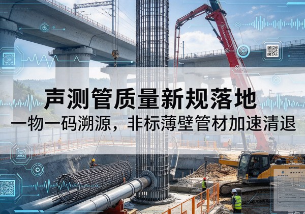 隆安声测管质量新规落地，一物一码溯源，非标薄壁管材加速清退