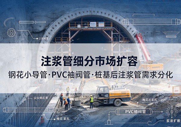 隆安注浆管细分市场扩容，隧道钢花小导管、PVC 袖阀管、桩基后注浆管需求分化