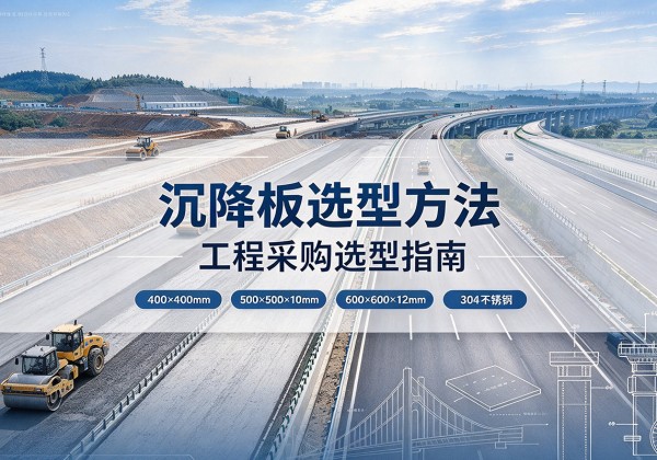 隆安沉降板选择方法